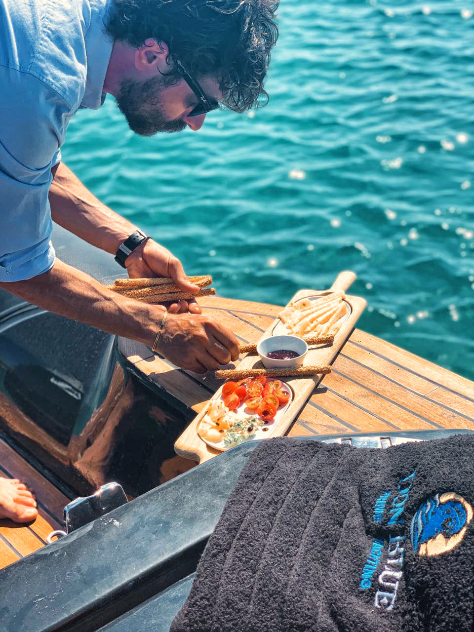 Brunch on board from private chef - Don Blue - Mykonos Paros Athens