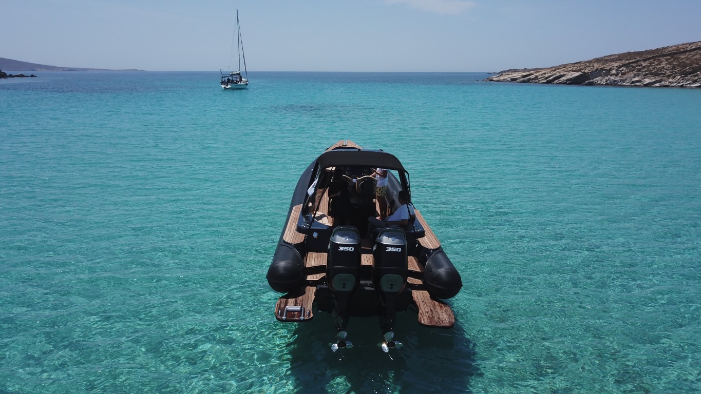 Private Day Cruise from Paros to Antiparos, Despotiko & Panteronisi | Don Blue RIB boat rentals