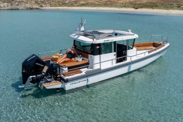 Axopar Cabin - Triopas | Boat Transfers | Don Blue RIB boat rental