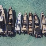 The premium RIB boat fleet of Don Blue Yachting, ready for luxury charters in Athens and Mykonos.