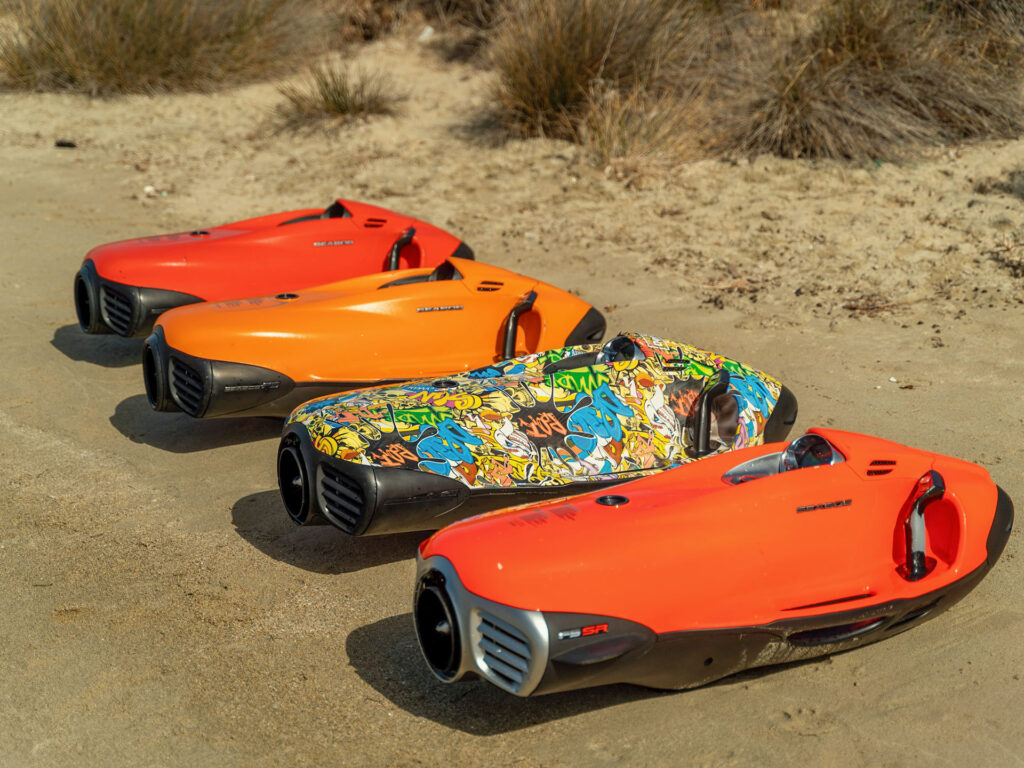 High-end water toys and 4 Seabobs available for thrilling team-building activities during corporate retreats at sea with Don Blue Yachting.