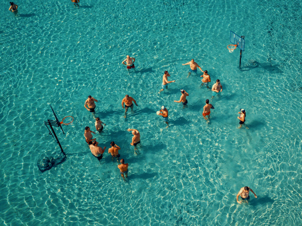 Challenges and team coordination on the water, fostering collaboration and fun during exclusive corporate retreats at sea.