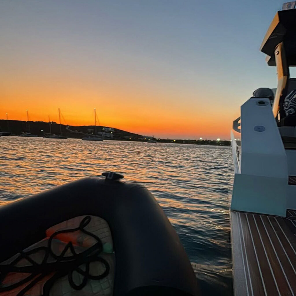 Jason Padrone choose the best place than a luxury vessel in the Aegean Sea.