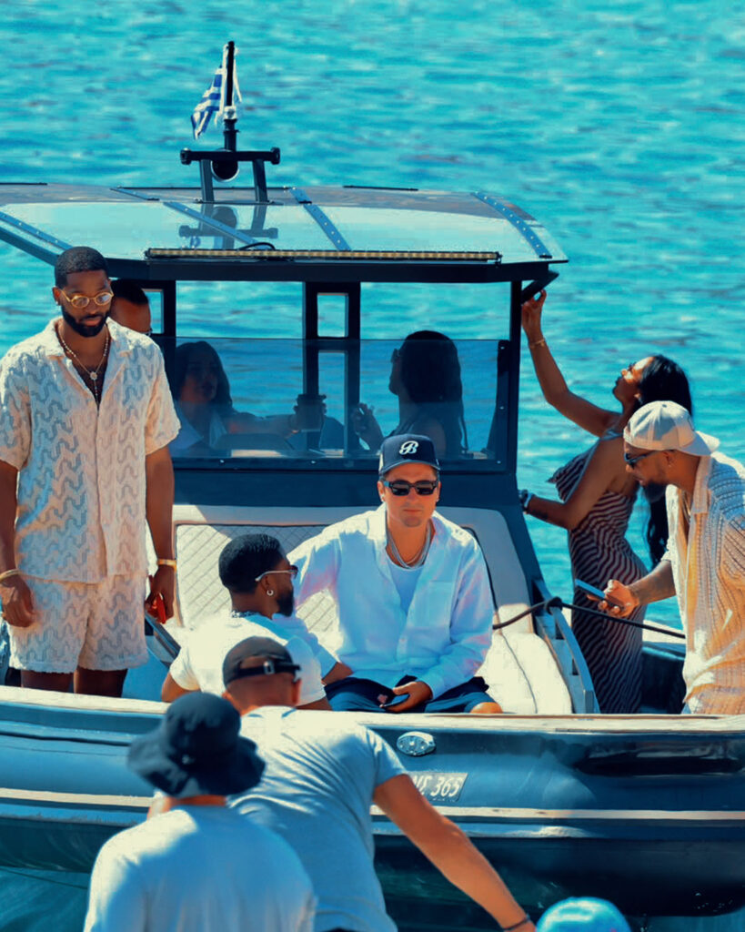 Black Coffee performing at SantAnna Mykonos during his consecutive summer residency with Don Blue Yachting as transfer partner