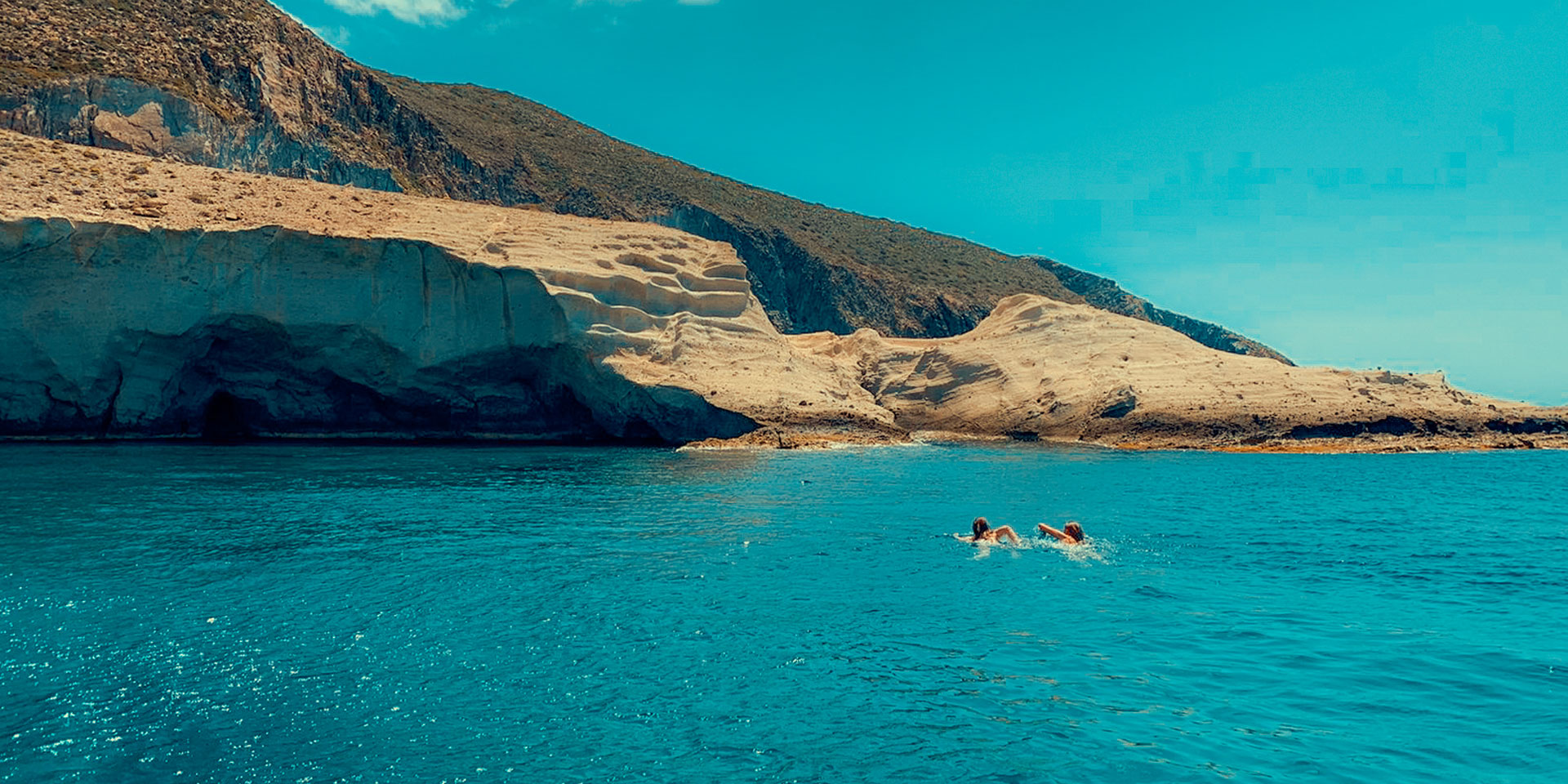 The secluded south coastline of Antiparos explored during Camila Cabello's Mykonos cruise with Don Blue Yachting