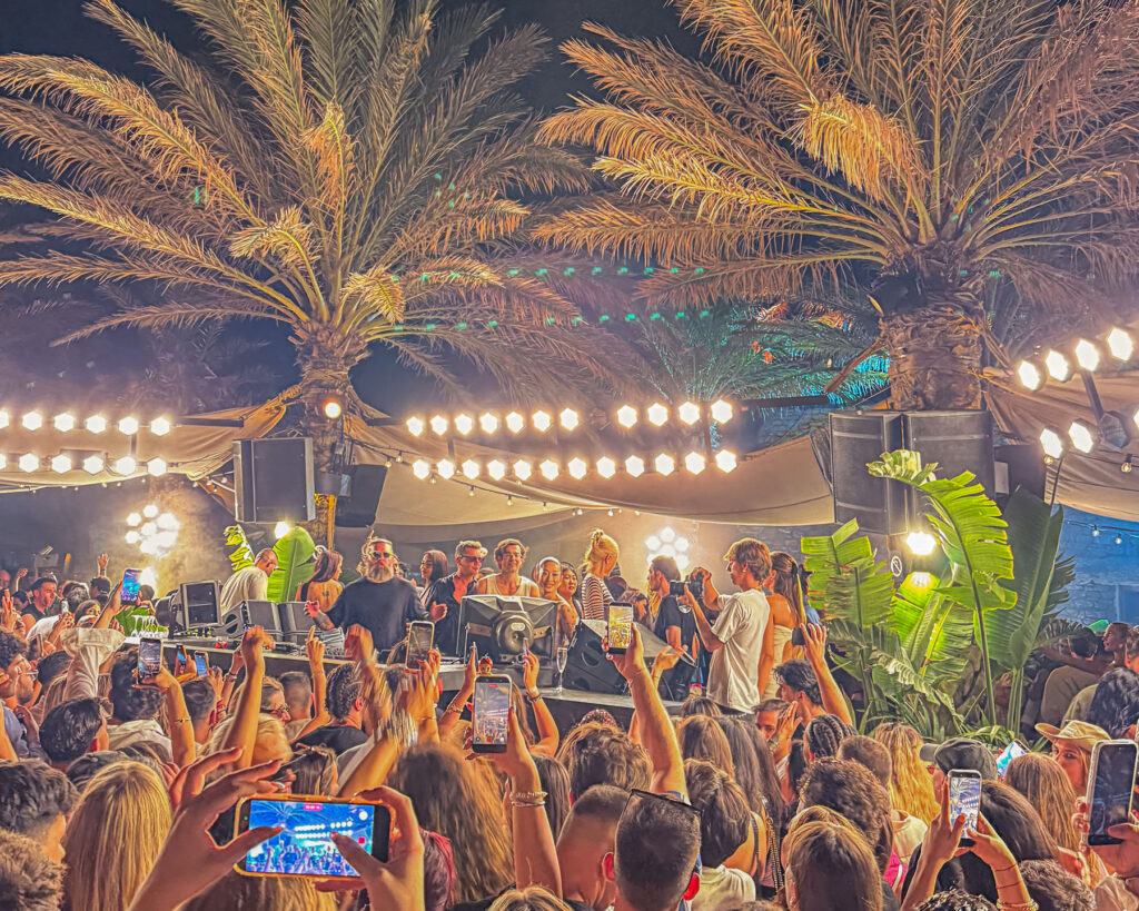 Peggy Gou on the deck at Scorpios Mykonos before her sold-out Music Ritual performance summer 2026 with Don Blue Yachting as the official sea transfer partner