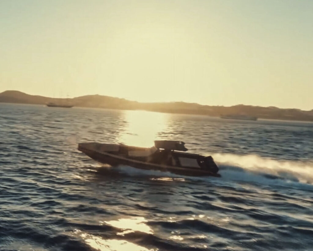 Don Blue Yachting private boat crossing the Aegean to Scorpios Mykonos for the Adam Port August 16 2026 solo set